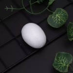 Polystyrene egg, white color, 14 x 20 cm